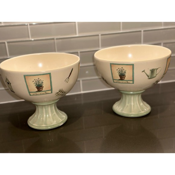 Set of 2 Pfaltzgraff"Naturewood" COMPOTE Urn by HAEGER, New W/ Tags